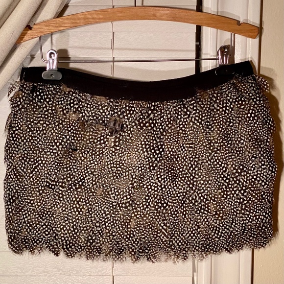 Elizabeth and James Feather Mini Skirt - Picture 5 of 12